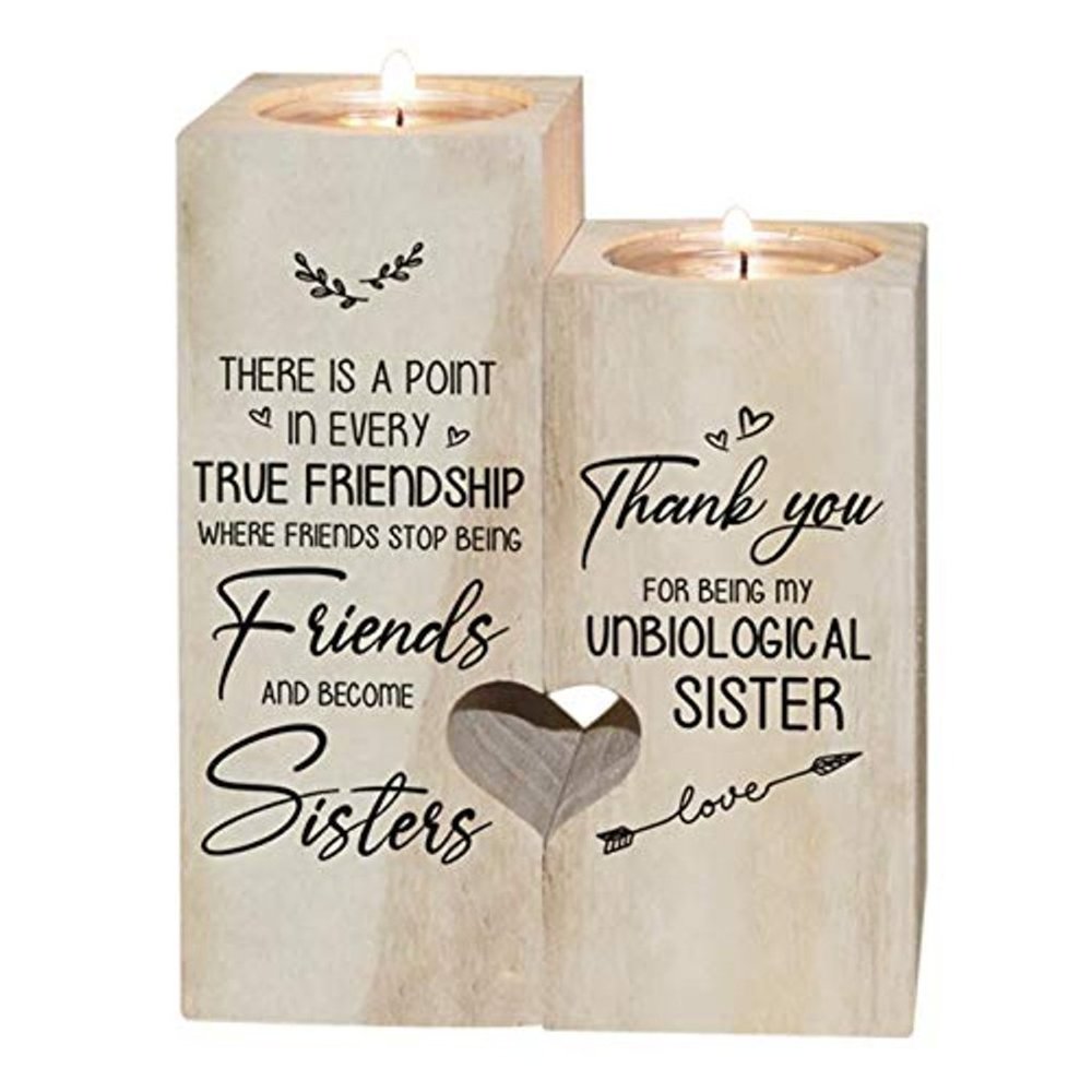 Women Thank You for Being My Un biological Sister Friendship Candle